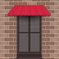 Vector awning on doors with jalousie