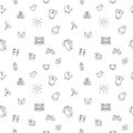 Vector baby or pregnancy seamless pattern. Newborn