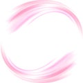 Vector background. Abstract the circle of soft pink waves.