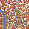 Vector Background Abstract city map Royalty Free Stock Photo