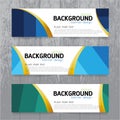 Vector background banner Collection horizontal business set tem Royalty Free Stock Photo