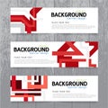 Vector background banner Collection horizontal business set tem Royalty Free Stock Photo