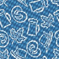 Vector background bavarian seamless pattern oktoberfest