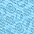 Vector background bavarian seamless pattern oktoberfest