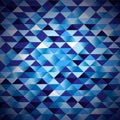 Vector background blue polygonal abstract design Royalty Free Stock Photo
