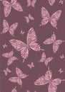 Vector background with butterflies Royalty Free Stock Photo