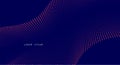 Vector background with color abstract wave dots