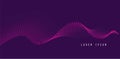 Vector background with color abstract wave dots