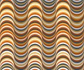 Vector Background with Colorful Wavelets with 3D Effect. Royalty Free Stock Photo