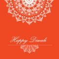 Vector background for Diwali with stylish pattern rangoli design