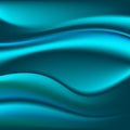 Vector background with elegant beautiful blue turquoise marine abstract wavy mesh design Royalty Free Stock Photo