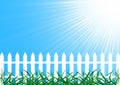 Vector background with fence Royalty Free Stock Photo