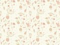 Vector background with floral pattern.