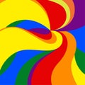Vector background. Gay Pride Movement in both color and dimensions