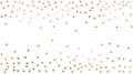 Vector background with gold confetti. Royalty Free Stock Photo