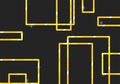 vector background Graphic wallpaper Black background and gold lines Shining golden yellow lines