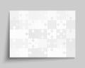 Vector background grey piece puzzle frame jigsaw Royalty Free Stock Photo