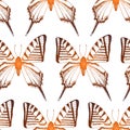 Vector background with hand drawn insect illustrations