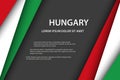 Vector background with Hungarian colors and free grey space for your text, Hungarian flag, Made in Hungary