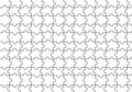 vector background The jigsaw puzzle pattern is arranged all over the page. White jigsaw puzzle wallpaper with black lines around