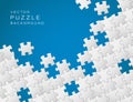 Vector background made from puzzle