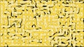 Yellow Blobs and Paths Background Royalty Free Stock Photo