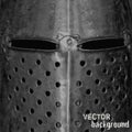 Vector background with medieval helmet