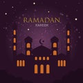 vector background mosque ramadan