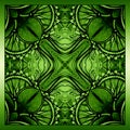 Vector background with ornament. Green background