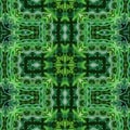 Vector background ornamental green tile in South American folklore style Royalty Free Stock Photo