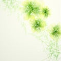 Vector background with pastel flowers