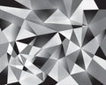 Vector background pattern, white black triangle Royalty Free Stock Photo
