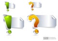 Vector background with question mark and exclamation point Royalty Free Stock Photo