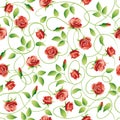 Vector background with roses.