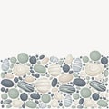 Vector background with stones