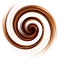 Vector background of swirling creamy chocolate texture