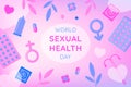 Vector background for World Sexual Health Day