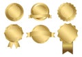 Vector Badges of Gold Seal