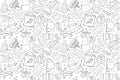 Vector bakery pattern. Bakery seamless background