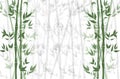 Vector Bamboo Background, Nature Illustration, Graphic Backdrop Template, Plant.