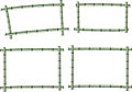 Vector bamboo design frame
