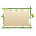 Vector Bamboo Frame with Canvas