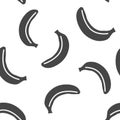 Vector banana icon seamless pattern on a white background Royalty Free Stock Photo