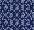 Vector bandana style paisley pattern design