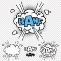 Vector BANF Comic Illustration Effect Royalty Free Stock Photo