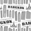 Vector Bangkok Seamless Pattern