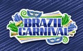 Vector banner for Brazil Carnival