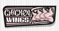 Vector banner for Chicken Wings Royalty Free Stock Photo