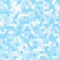 Vector banner consisting of blue honeycomb tiles Royalty Free Stock Photo