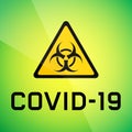 Vector banner with COVID-19 coronavirus